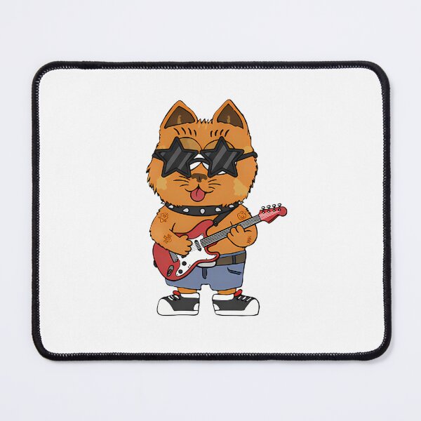 Item preview, Guitarist Cat designed and sold by LazyKittenCo.