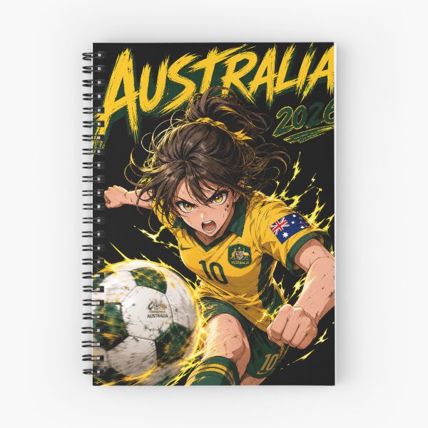 Item preview, Australia Soccer Anime Girl: World Cup 2026 Striker designed and sold by Senpai Syndicate.