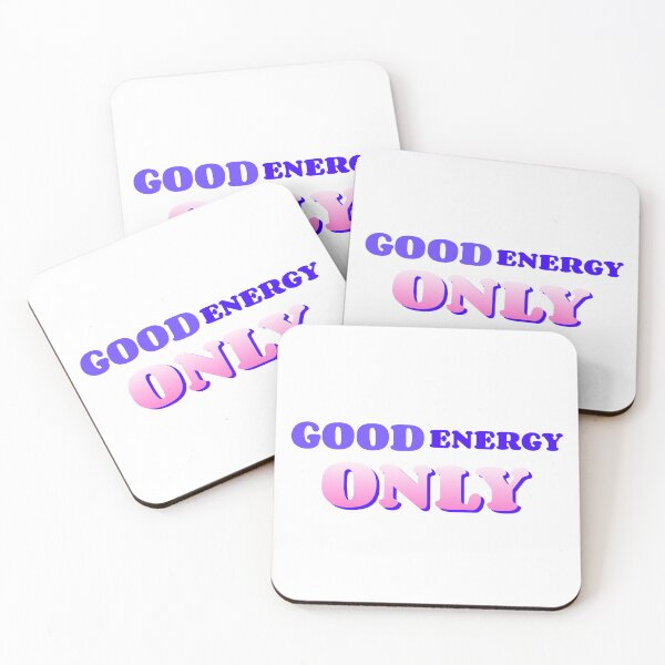 Item preview, Good Energy Only Typography Design | Positive Vibes Motivational Quote designed and sold by GlimmerAura.
