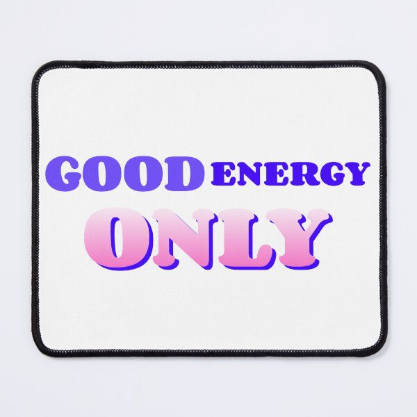 Item preview, Good Energy Only Typography Design | Positive Vibes Motivational Quote designed and sold by GlimmerAura.