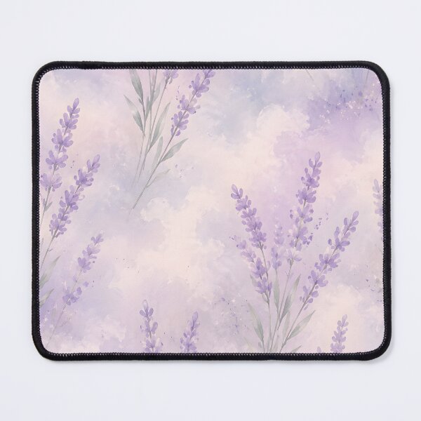 Item preview, Pastel Lavender Watercolor Floral Pattern Art designed and sold by ChubbyGoong.