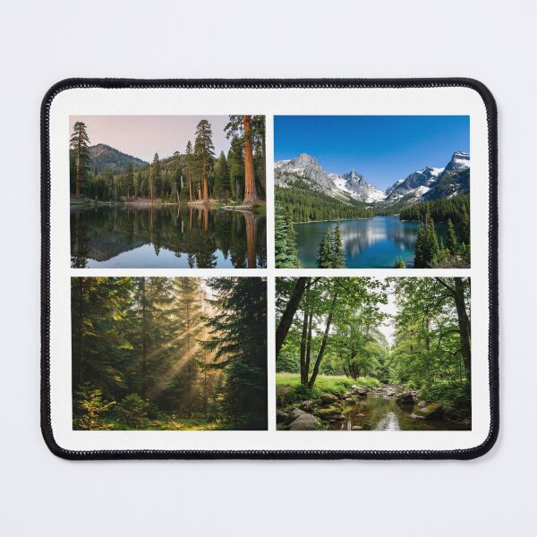 Item preview, Forest & Mountain Reflections – Nature Collage designed and sold by Gabe1983.