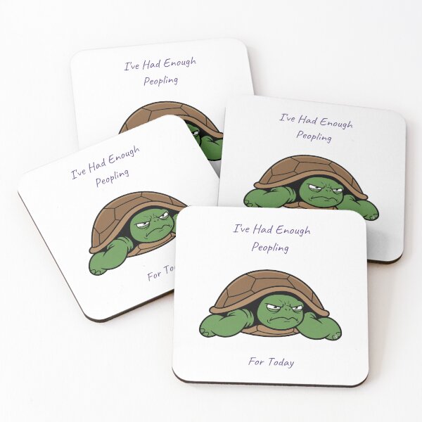Item preview, Enough Peopling For Today Funny Introvert Turtle Animal designed and sold by SW Shop.