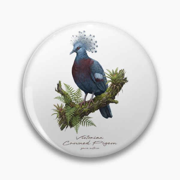 Item preview, Victorian Crowned Pigeon on Tropical Tree designed and sold by Takeda-art.