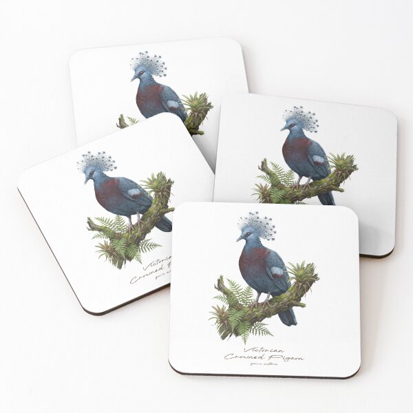Item preview, Victorian Crowned Pigeon on Tropical Tree designed and sold by Takeda-art.