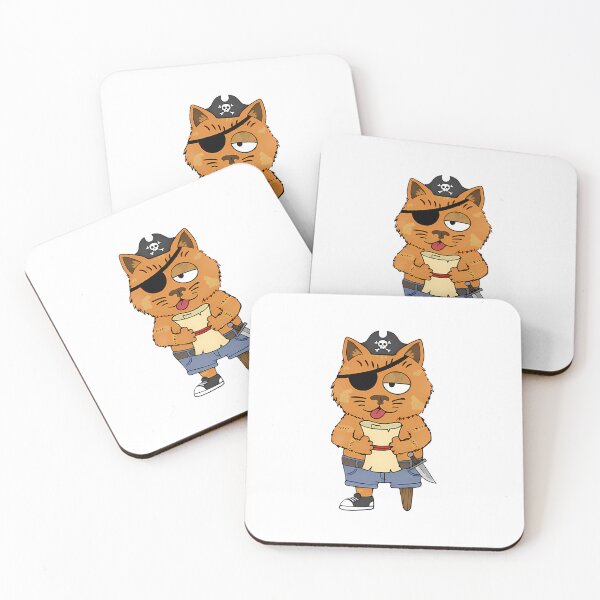 Item preview, Pirate Captain Cat designed and sold by LazyKittenCo.