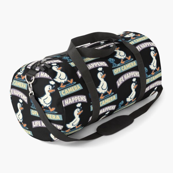 Item preview, Life Happens Off Camera Funny Content Creator Duck designed and sold by TeeTimeTreasure.