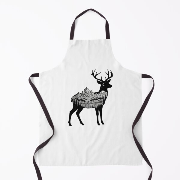 Item preview, Deer Mountain Negative Space Line Starry Art Boho Style designed and sold by Yellowriversss.