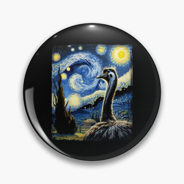 Item preview, Van Gogh Style Starry Night Ostrich  designed and sold by Littermin.