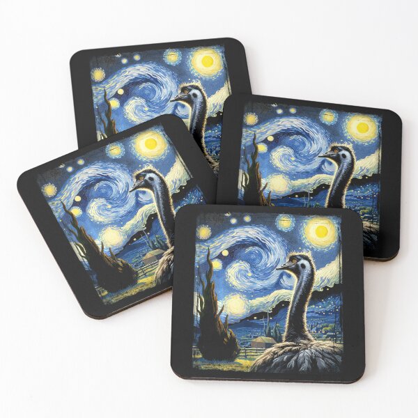 Item preview, Van Gogh Style Starry Night Ostrich  designed and sold by Littermin.