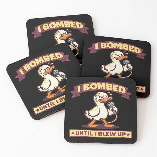 Item preview, I Bombed Until I Blew Up Funny Comedy Duck Design designed and sold by TeeTimeTreasure.