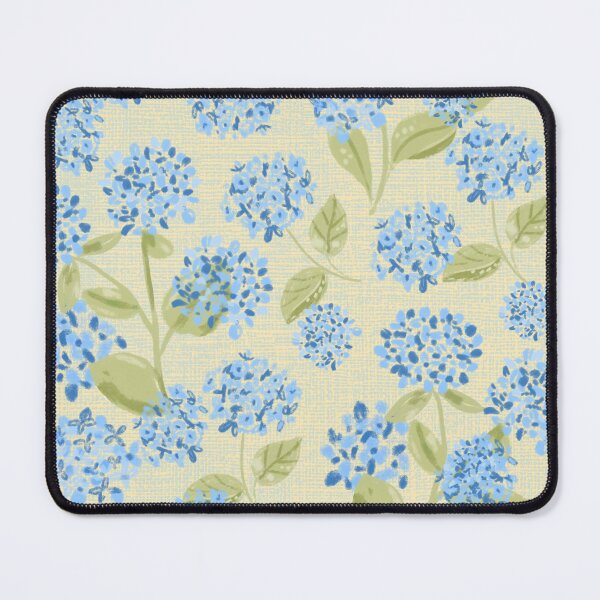 Item preview, Preppy Blue Hydrangea Floral on cream pattern designed and sold by aneladesigns.