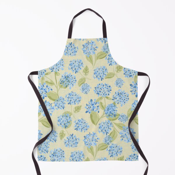 Item preview, Preppy Blue Hydrangea Floral on cream pattern designed and sold by aneladesigns.