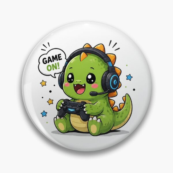 Item preview, Cute Gaming Dino Game On designed and sold by QuirkNest Studio .
