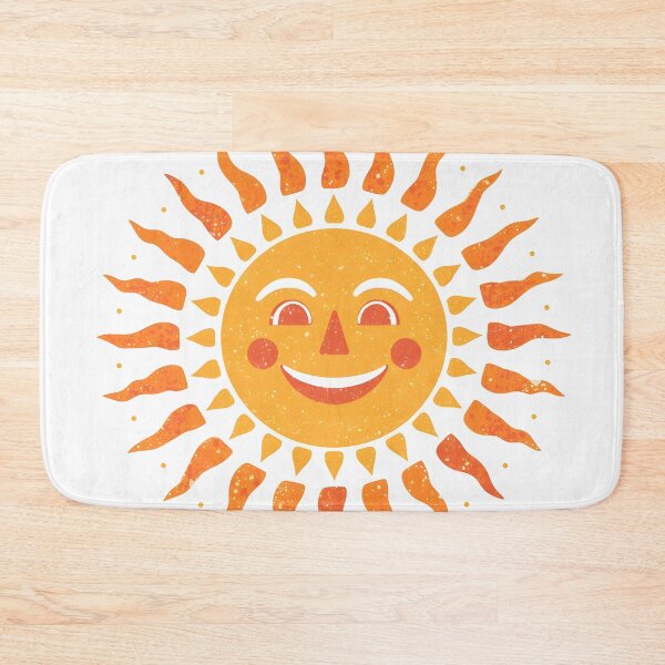 Item preview, Vintage Celestial Smiling Sun - Retro Folk Art Sunface designed and sold by Luna-Flow.