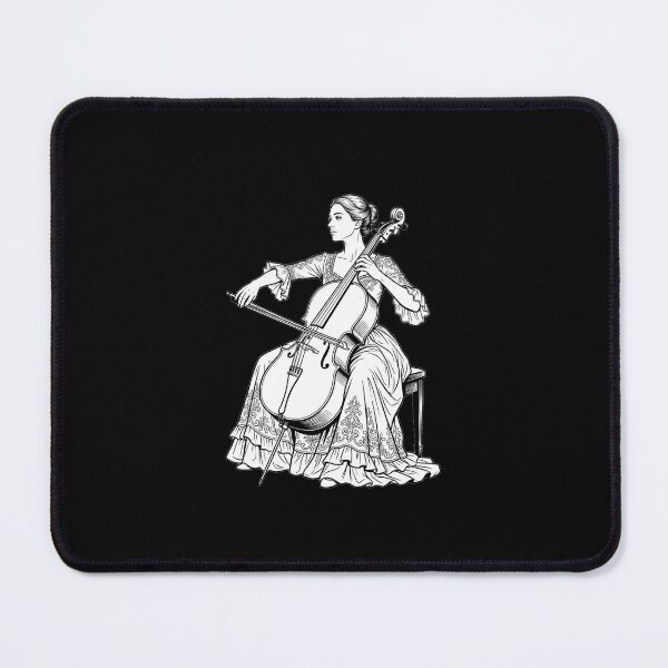 Item preview, Elegant Victorian Woman Playing The Cello Illustration designed and sold by RakyLaky.