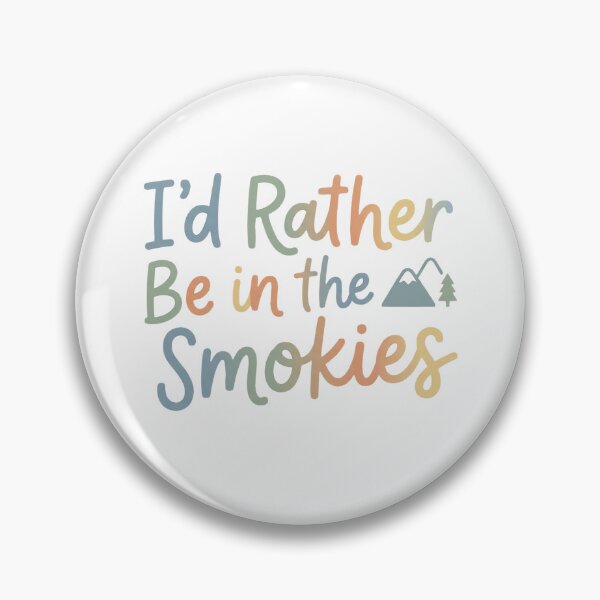 Item preview,  I'd Rather Be in the Smokies Cute Boho Rainbow Typhographic Art designed and sold by Yellowriversss.