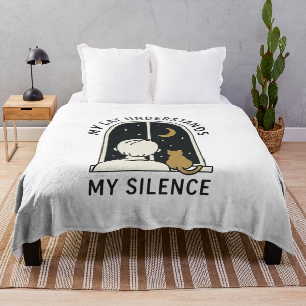 Item preview, My Cat Understands My Silence Night Window Vintry Off designed and sold by VintryOff.