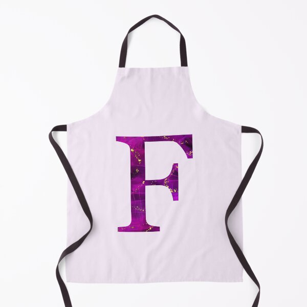Item preview, Monogram letter F in pink color with gold accents, alcohol ink digital art designed and sold by SweetLilith.