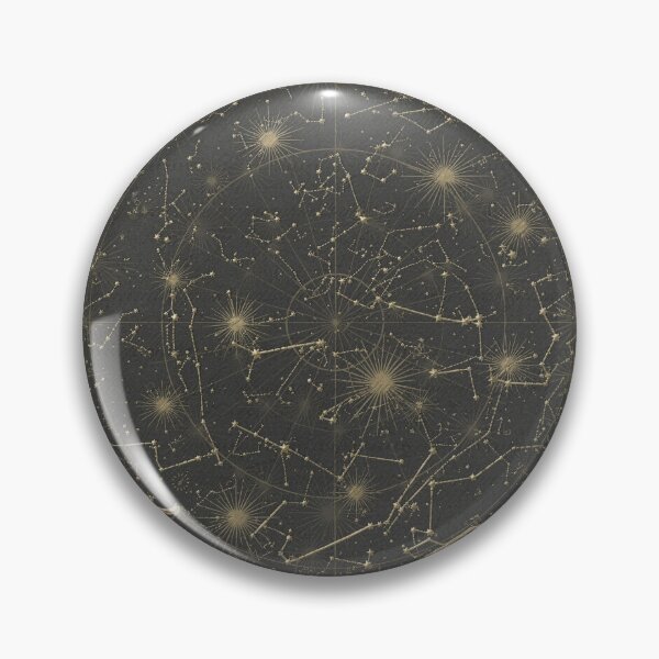 Item preview, Celestial Constellation Chart in Gilt designed and sold by PictorialWhimsy.