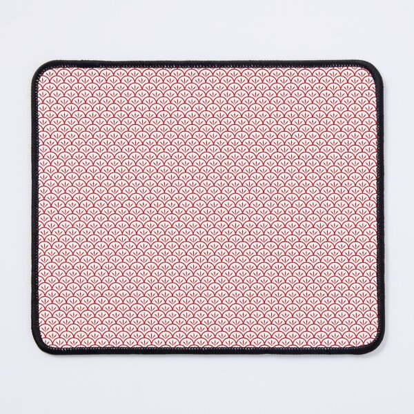 Item preview, Red White Japanese Scallop Fan Pattern Seigaiha Geometric designed and sold by Zaya_art.