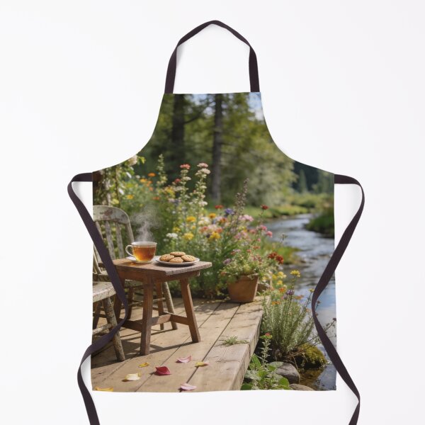 Item preview, Morning Tea on a Creekside Cottage Terrace designed and sold by BlareBlare.