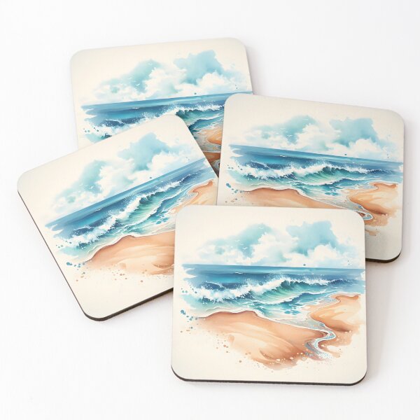 Item preview, Watercolor Ocean Wave designed and sold by InkRevolt.