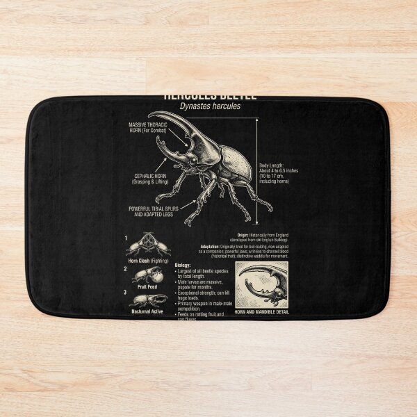 Item preview, Hercules Beetle Scientific Anatomy Biology Animal Lover designed and sold by Kimberley King Art  King Art.