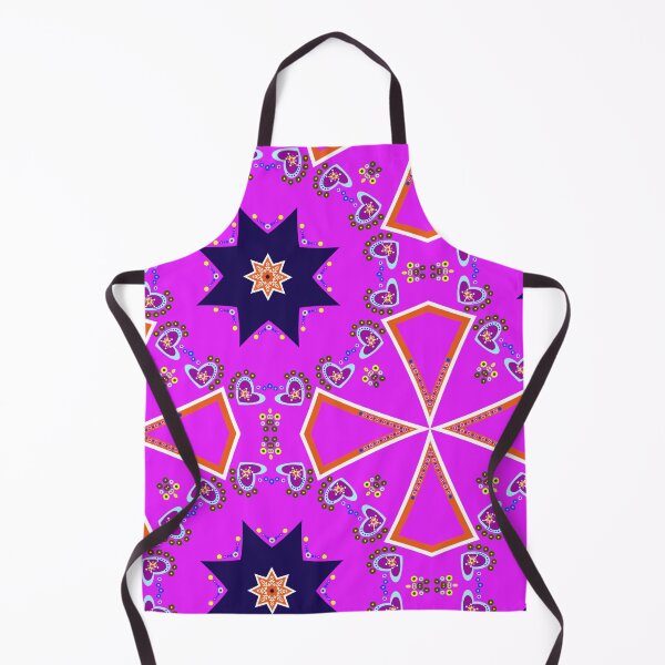 Item preview, Magenta and Navy Starburst Geometric Mandala Pattern designed and sold by Tinsleybluebell.