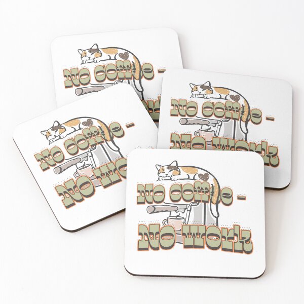 Item preview, Coffee First, Then Work Cat designed and sold by OrnaMentality.