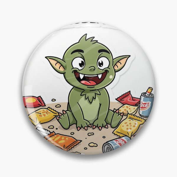 Item preview, Goblin Mode Activated Funny Gremlin Sticker Art designed and sold by PictorialWhimsy.