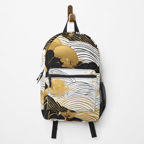 Item preview, Japanese Japanese Traditional Pattern - Traditional gold black Wagara Design designed and sold by KS-PopArtJapan.
