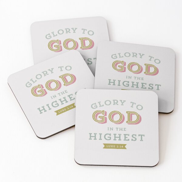 Item preview, Glory to God in the Highest Luke 2:14 Christmas Bible Verse Christian Scripture designed and sold by Blessed Be Your Name.