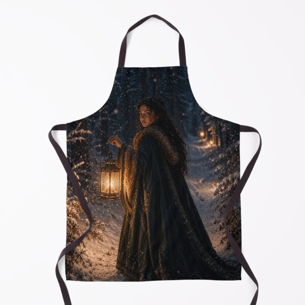 Item preview, Lantern Bearer in the Snowy Forest designed and sold by photoparadise22.