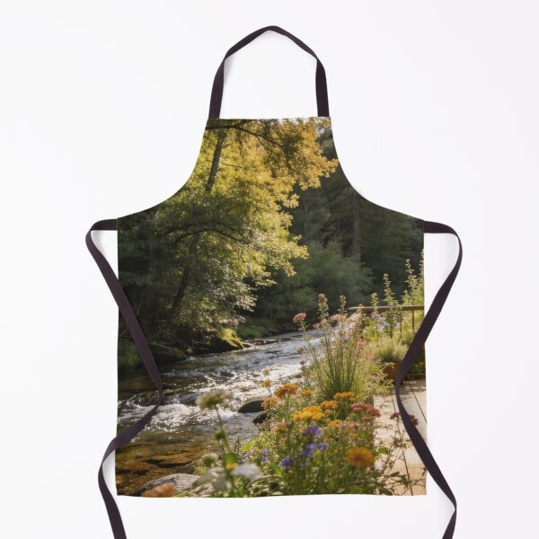 Item preview, Sunlit Woodland Cabin Beside the Flowing Creek designed and sold by BlareBlare.