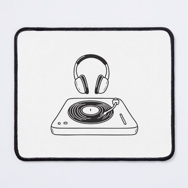 Item preview, Turntable with Hanging Headphones designed and sold by rasagamastore.