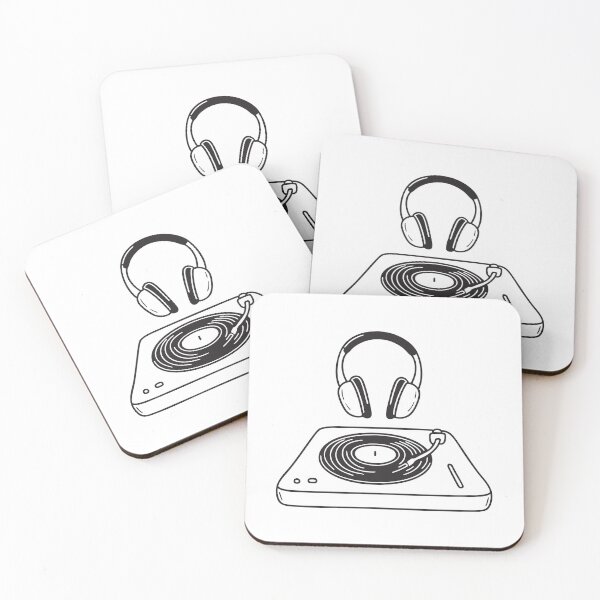 Item preview, Turntable with Hanging Headphones designed and sold by rasagamastore.