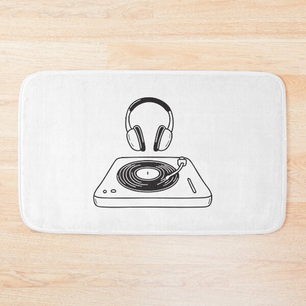 Item preview, Turntable with Hanging Headphones designed and sold by rasagamastore.