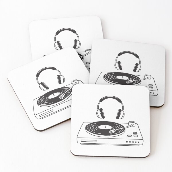 Item preview, Turntable Beside Audio Headphones designed and sold by rasagamastore.