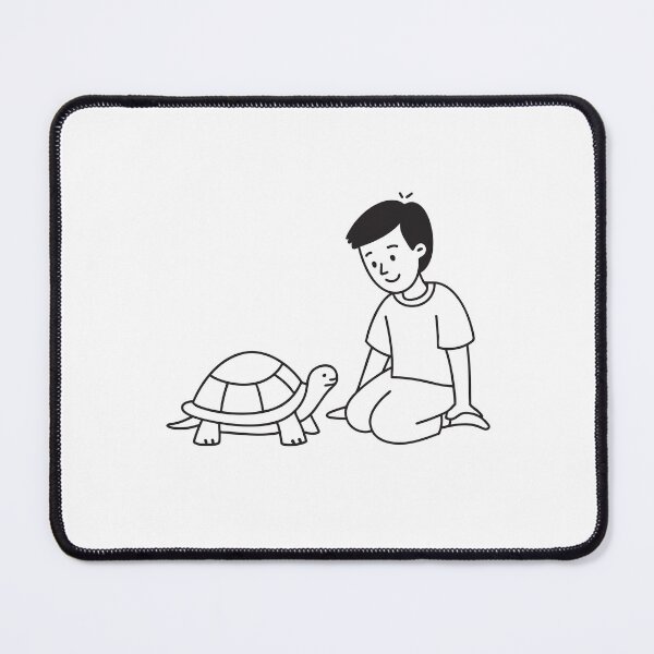 Item preview, Turtle Beside Child Sitting on Ground designed and sold by rasagamastore.