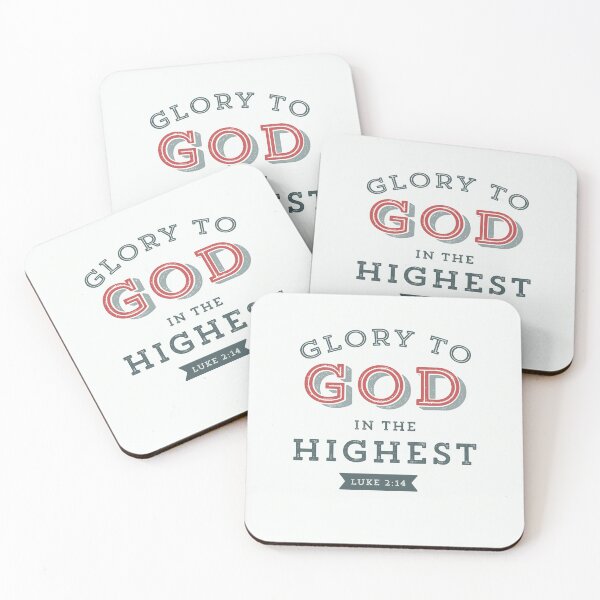 Item preview, Glory to God in the Highest Luke 2:14 Christmas Bible Verse Christian Scripture designed and sold by Blessed Be Your Name.