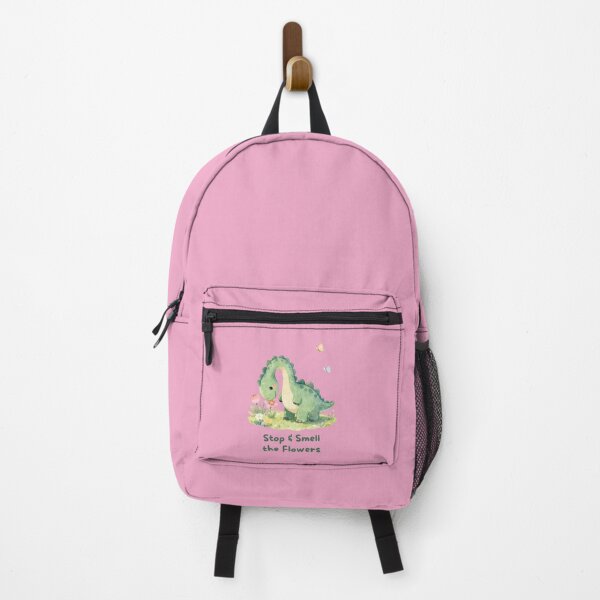 Item preview, Stop & Smell the Flowers - Cute Watercolor Dinosaur designed and sold by BCapybara.