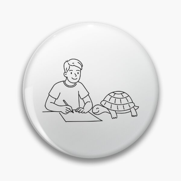 Item preview, Turtle Near Child Drawing at Table designed and sold by rasagamastore.