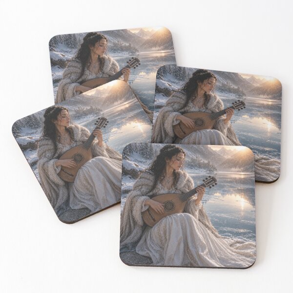 Item preview, Winter Lute Melody by the Frozen Lake designed and sold by photoparadise22.