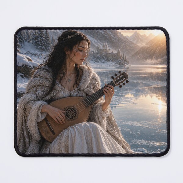 Item preview, Winter Lute Melody by the Frozen Lake designed and sold by photoparadise22.