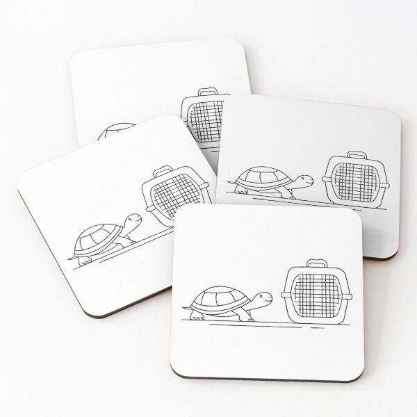 Item preview, Turtle Beside Pet Carrier on Floor designed and sold by rasagamastore.