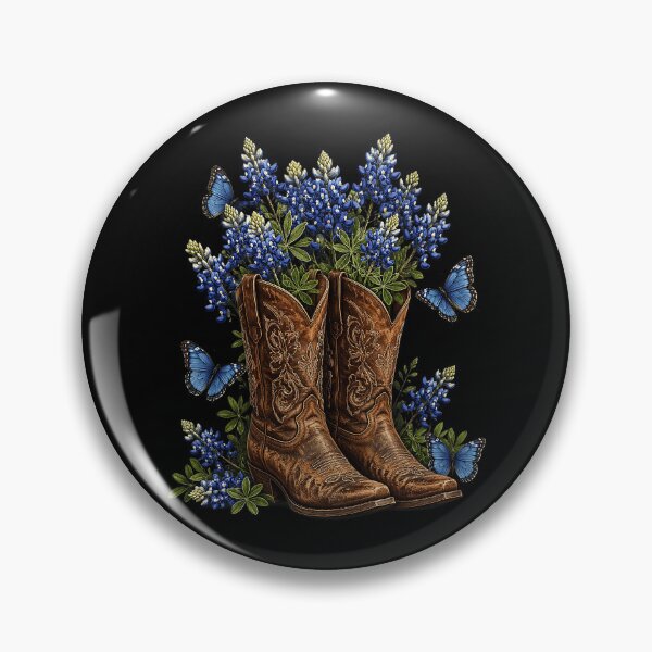 Item preview, Texas Independence Day Cowgirl Boots & Bluebonnet Flowers designed and sold by OlakunleOloroz.