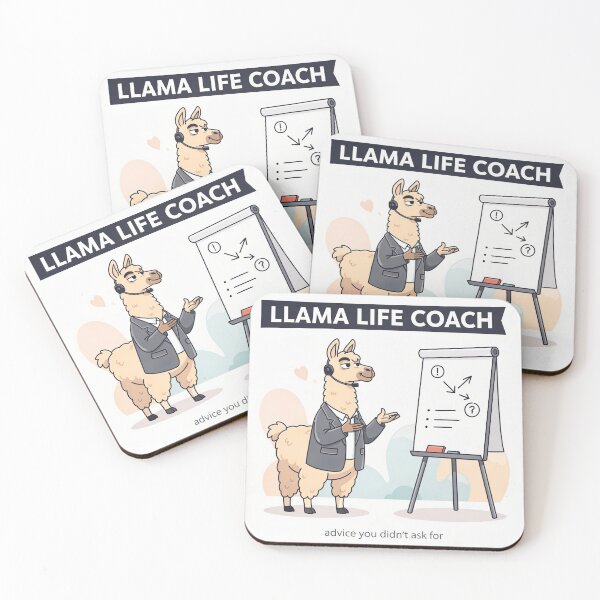 Item preview, Llama Life Coach Unsolicited Advice Funny Poster designed and sold by PictorialWhimsy.