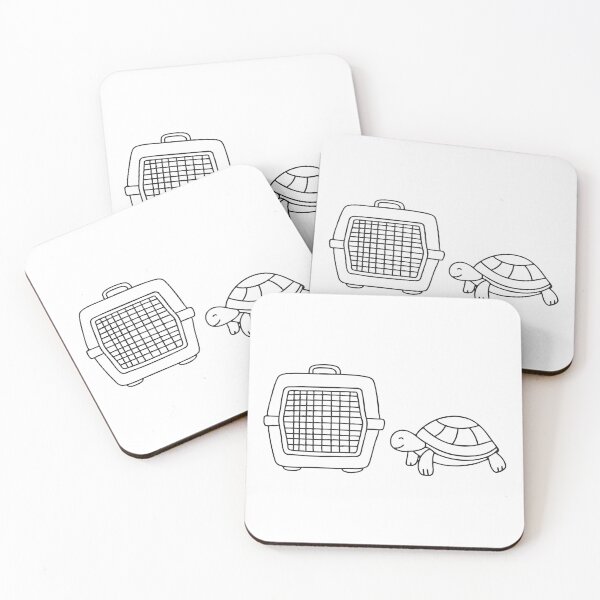 Item preview, Turtle Resting Beside Pet Carrier designed and sold by rasagamastore.