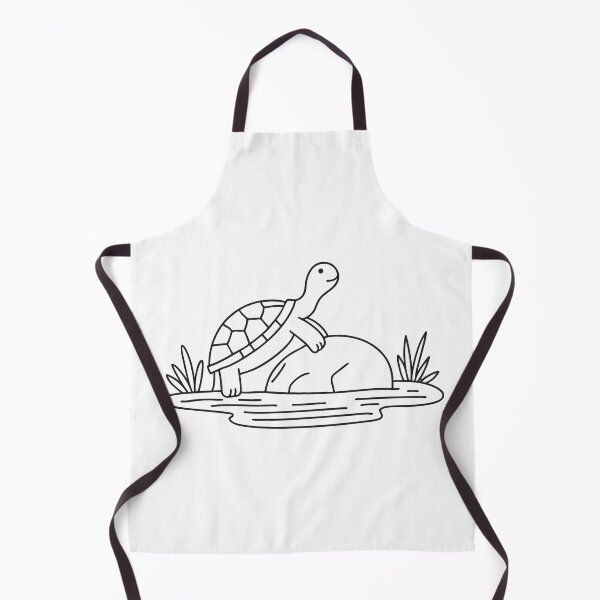 Item preview, Turtle Climbing Rock Near Pond designed and sold by rasagamastore.
